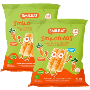 Smileat Smilondas Corn, Chickpea, Lentil and Carrot ECO +15m 2x25 gr