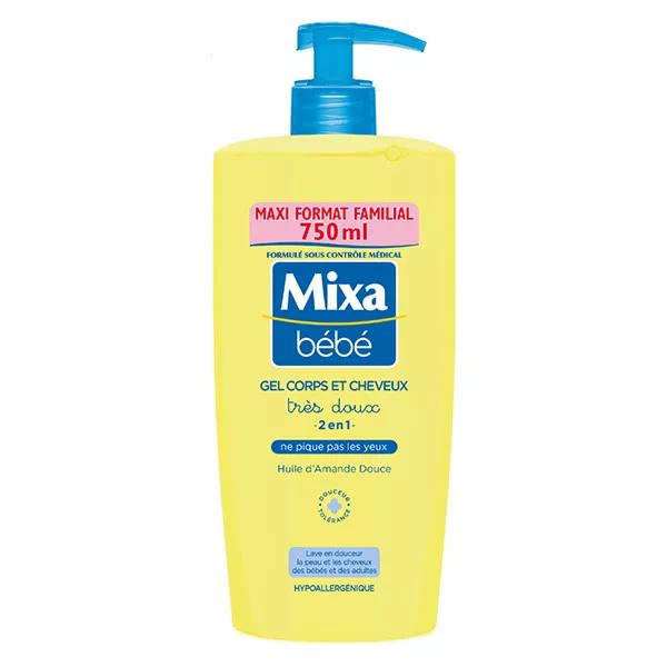 Mixa Bébé Gel Extra Suave Cuerpo y Cabello 2 en 1 750ml