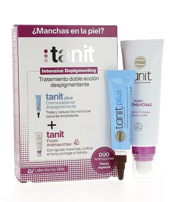 Tanit Plus Creme Despigmentante 15ml + Tanit Fluido Anti-manchas SPF40 50 ml