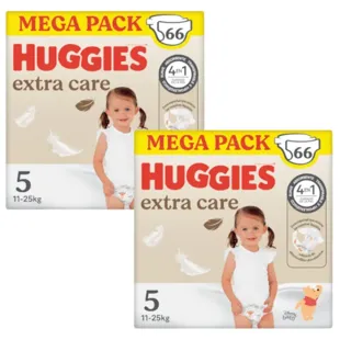 Huggies Extra Care Disney Diapers Size 5 (11-25 Kg) 2x66 Units