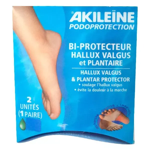 Akileine Bi-Protecteur Alluce Valgo e Plantare Confezione da 2 - Taglia M