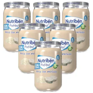 Nutribén Potito Merluza con Arroz 6x235 gr