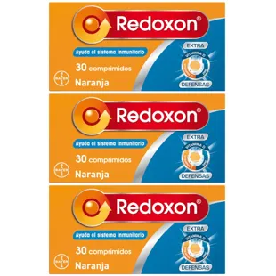 Redoxon Extra Defenses Vitamin D, C and Zinc 3x30 Orange Effervescent Tablets