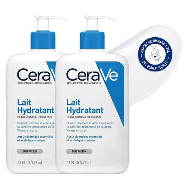 CeraVe Lait Hydratant Visage Corps 2x473ml