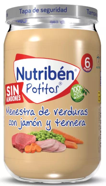 Nutribén Potito de Presunto e Vitela com Guisado de Legumes 235 gr