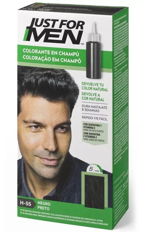 Just For Men Shampoo voor mannen Tint for Men Coloring in Black Shampoo