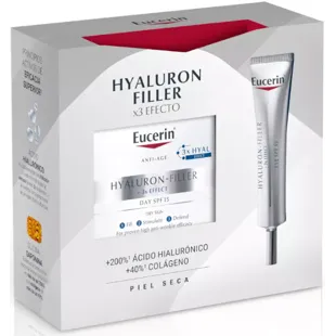 Eucerin Hyaluron Filler la peau crème de jour SPF 15 sec 50ml yeux 15ml gratuit