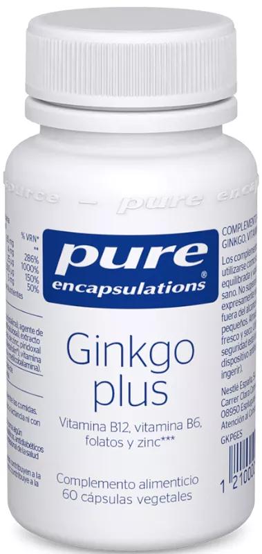 Pure Encapsulations Ginkgo Plus 60 Cápsulas Vegetales
