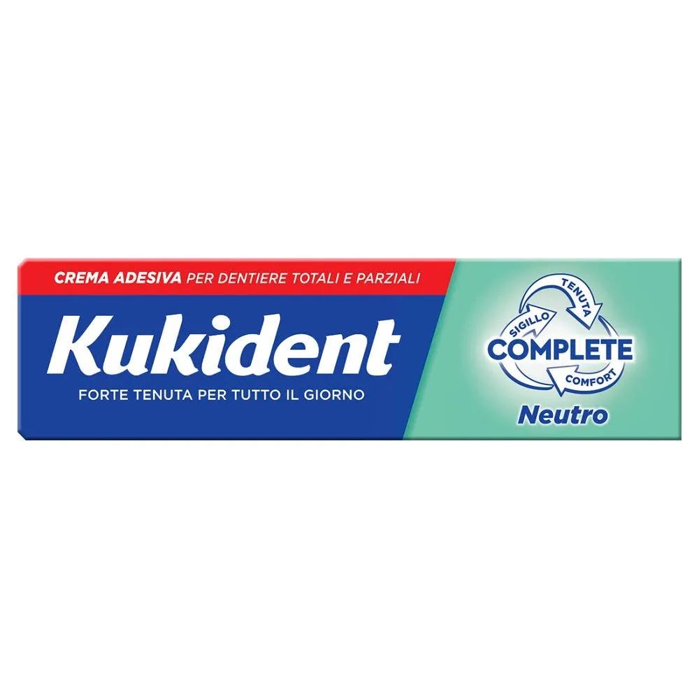 Kukident Complete Neutral Crema Adesiva Per Dentiere Gusto Neutro 40 g