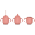 Suavinex Colour Essence 3-in-1 Silicone Learning Cup Pink +6m