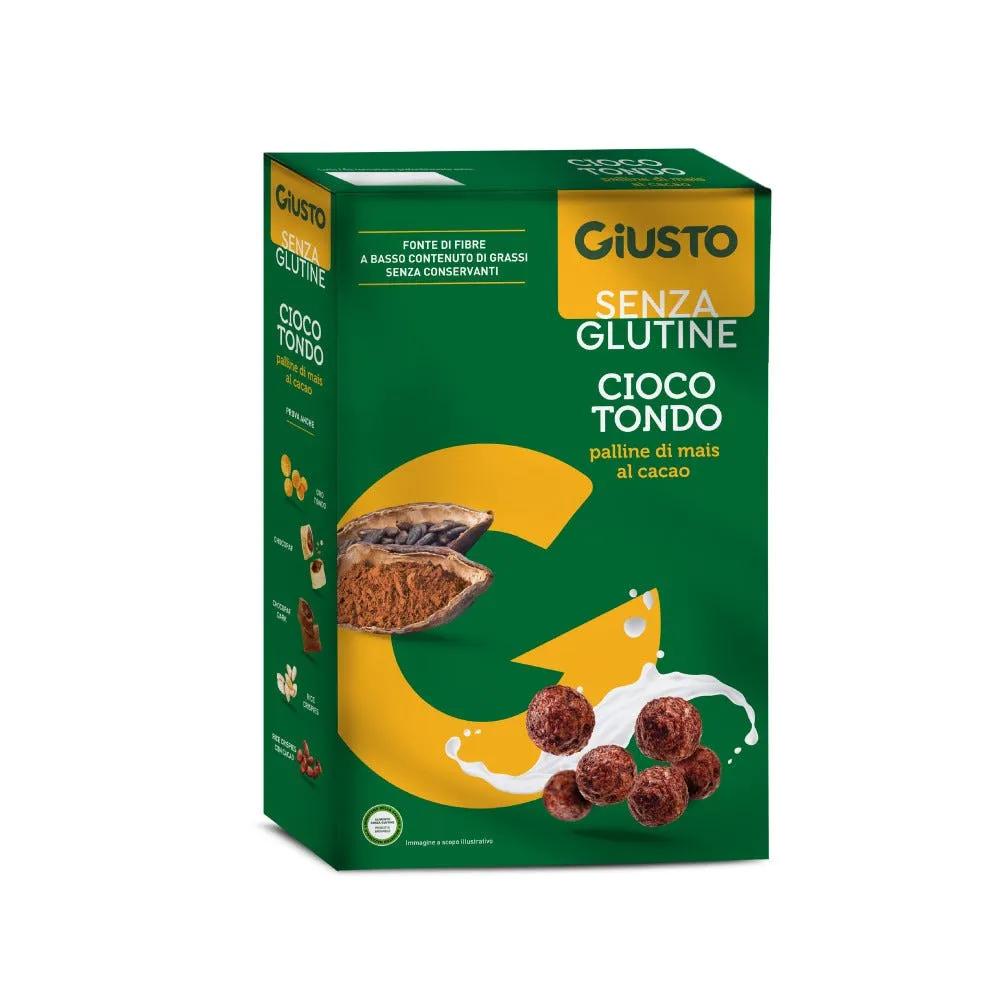 Giusto Senza Glutine Cioco Tondo Palline di Mais Soffiato al Cacao 250 g