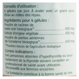 Nat & Form Bio Radis Noir Fumeterre 200 gélules