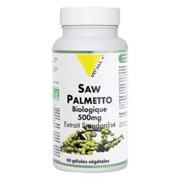 Vit'all+ Saw Palmetto Bio 500mg Extrait Standardisé 60 gélules végétales