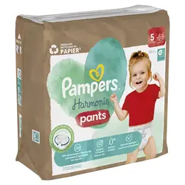 Pampers Harmonie Pants T5 (12-17 Kg) Avec Emballage Papier Recyclable