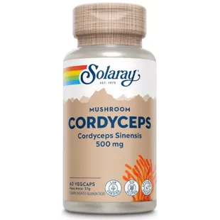 Solaray Cordyceps Extract 500mg 60 Capsules