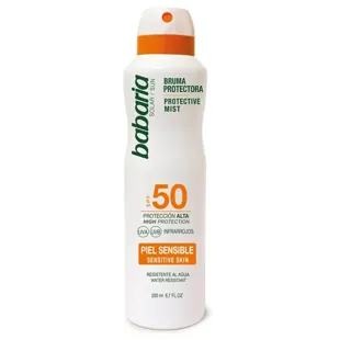 Babaria Brume Solaire SPF50 Peaux Sensibles 200 ml