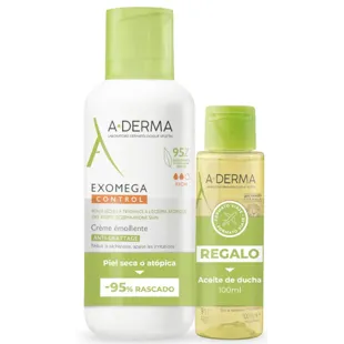 A-Derma Exomega Control Crema Emoliente 400 ml + Aceite Ducha 100 ml