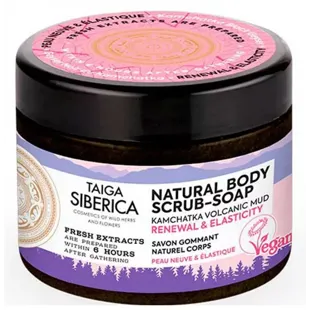 Taiga Siberica Kamchatka Volcanic Mud Natural Exfoliating Soap Renewal and Elasticity 300ml