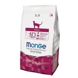 Monge Indoor Ricco Di Pollo Cibo Secco Gatti Adulti Sacco 1,5Kg