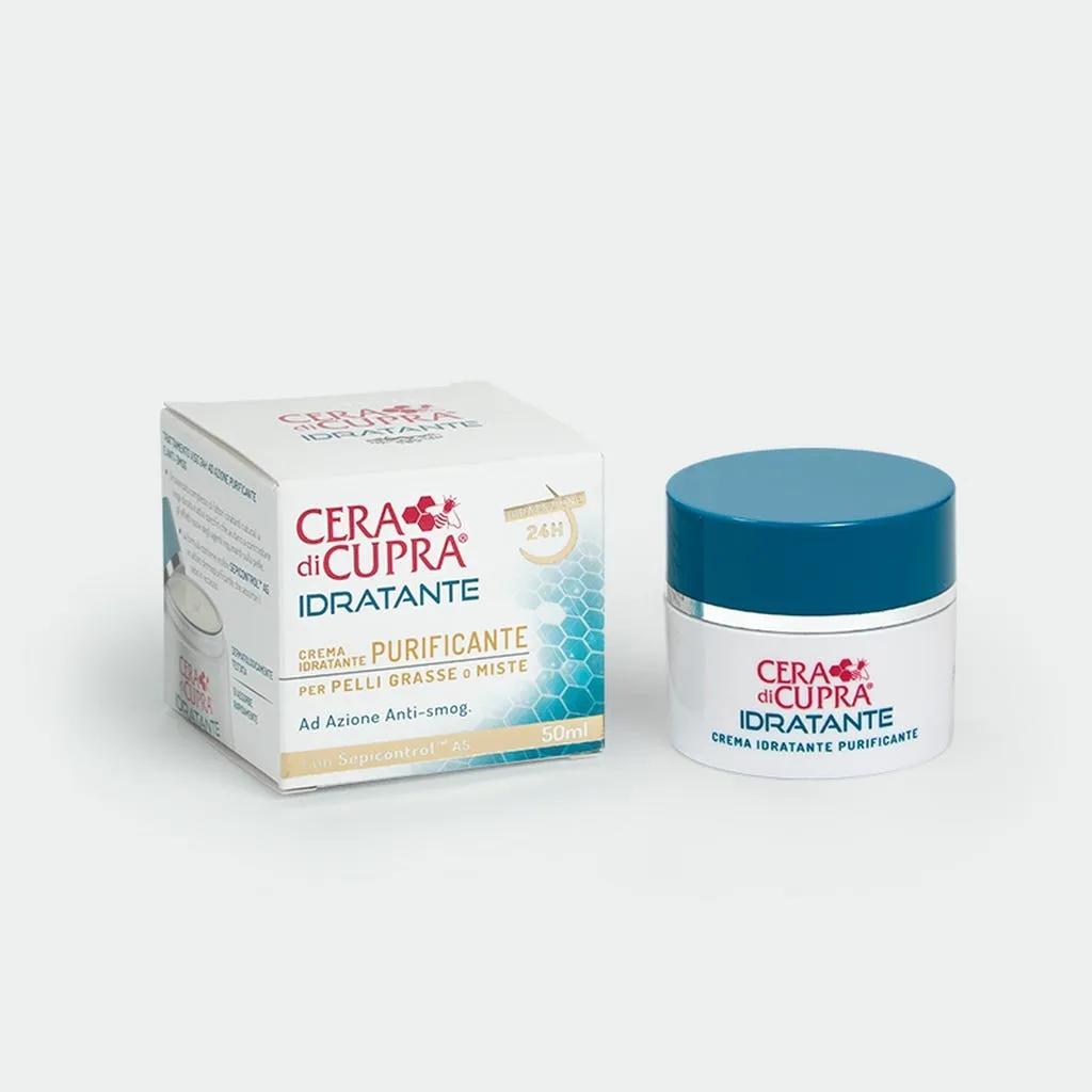 Cera di Cupra Idratante Crema Purificante Per Pelli Grasse e Miste 50 ml