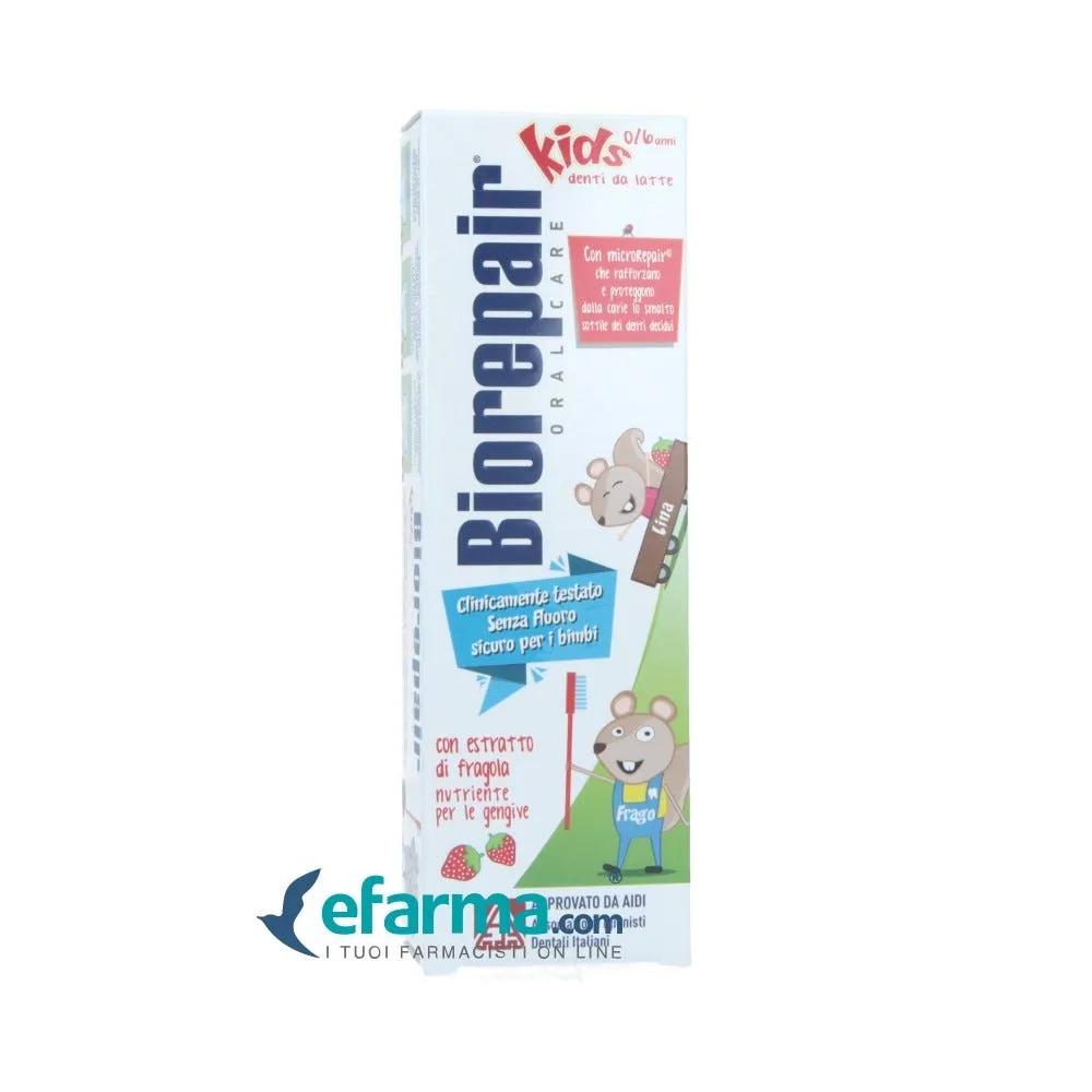 Biorepair Kids 0-6 Anni Dentifricio Bambini Denti da Latte 50 ml