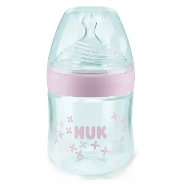 Nuk Pink Silicone Baby Bottle 0-6 Months 150ml 