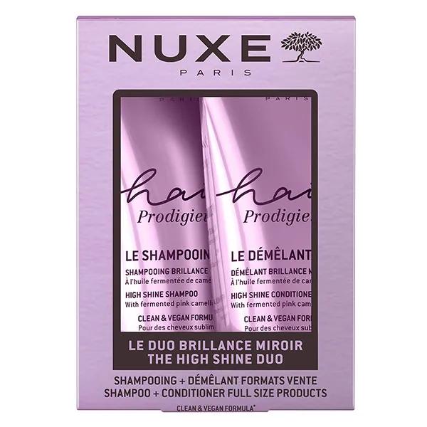 Nuxe Hair Prodigieux® Duo Champú Brillo Espejo y Desenredante 200ml