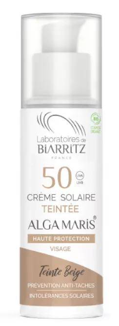 Laboratoires de Biarritz Alga Maris Creme Cor Bege SPF50 50 ml