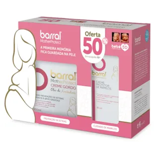 Barral Crema Aceite de Almendras 200 ml + Crema Pezones 40 ml