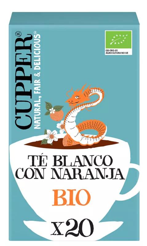 Cupper chá Branco com Laranja BIO 20 Saquetas
