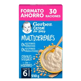 Gerber Multigrain 0%0% Savings Format +6m 510 gr