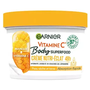 Garnier Body Superfood Crema Nutri-Lucentezza Mango e Vitamina C 380ml