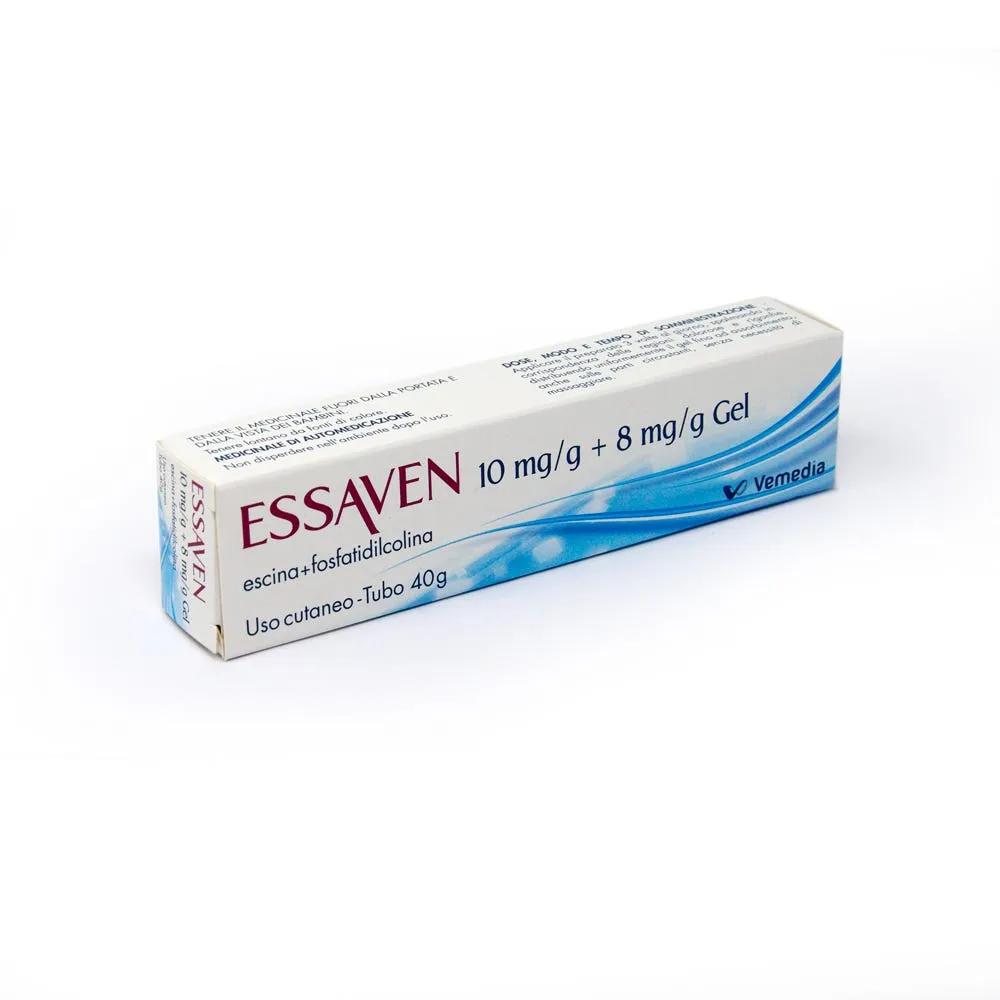 Essaven Gel con Escina 1% per Gambe Stanche, Gonfie e Pesanti Tubo da 40g