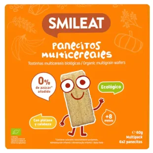 Smileat Panecitos Multicereales ECO +8m 60 gr
