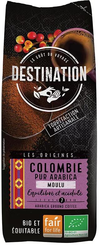 Destination Gemahlener Kaffee Kolumbien 100% Bio-Arabica 250 gr