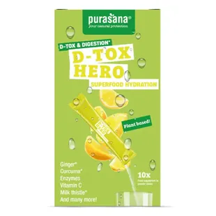 Purasana Hydration Superfoods D-Tox Hero 10 x 4,5 g