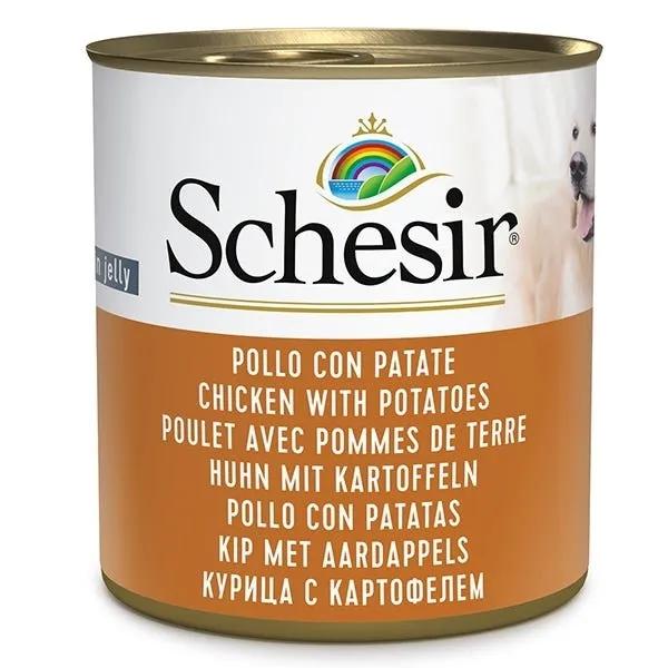 Schesir Pollo Con Patate Cibo Umido Cani Adulti Lattina 285G