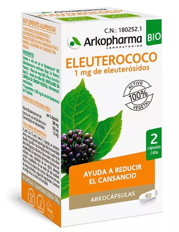 Arkopharma Arkocápsulas Eleuterococo BIO 250 mg 40 Cápsulas