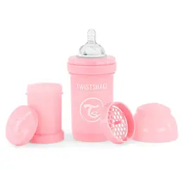 Twistshake Biberon Anti-Colique Rose Pastel +0m 180ml