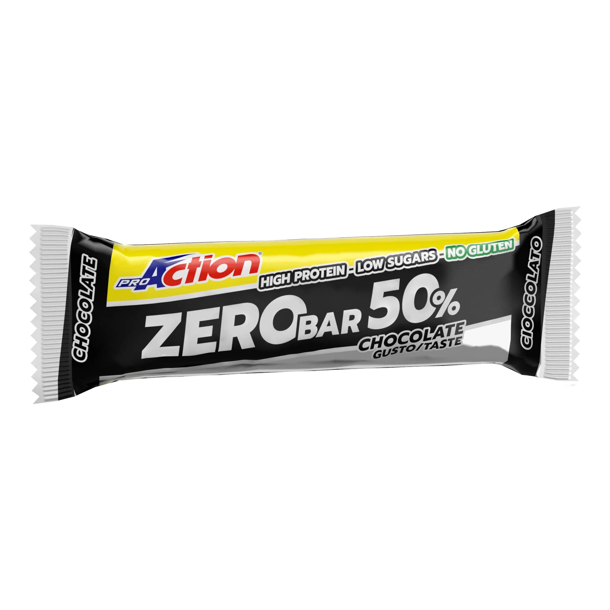 ProAction Zero Bar 50% Barretta Iper Proteica Gusto Cioccolato 60 g