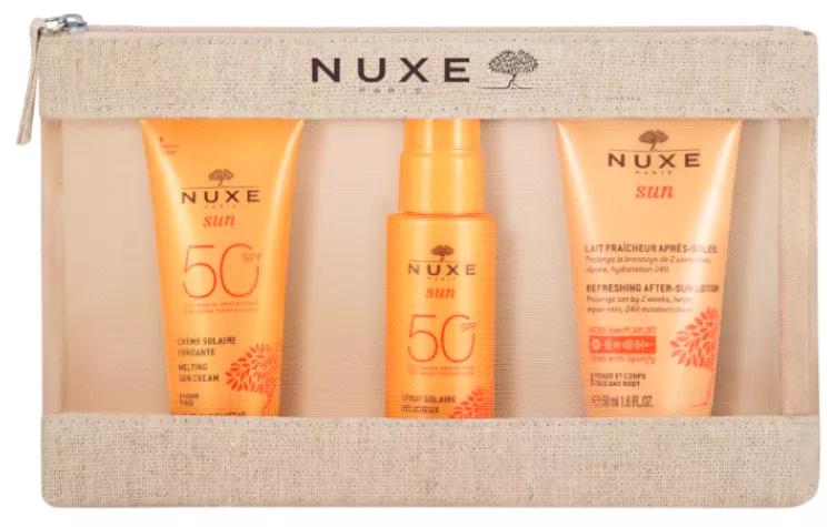 Nuxe Sun Creme Fundente FPS50 50 ml + Spray Delicioso FPS50 50 ml + Pós-Solar 50 ml