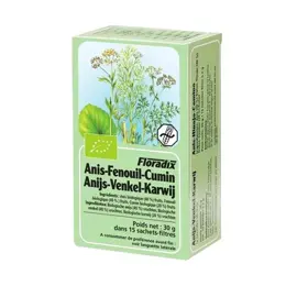 Salus Tisane Bio Anis Fenouil Cumin 15 sachets