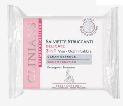 Clinians Salviette Struccanti Delicate 20 Pezzi