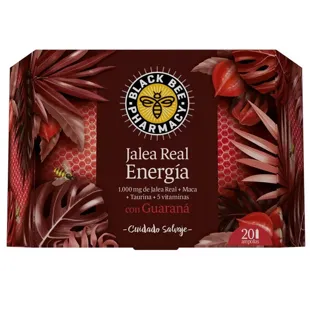 Royal Jelly Energy with Guarana Black Bee 20 Phials