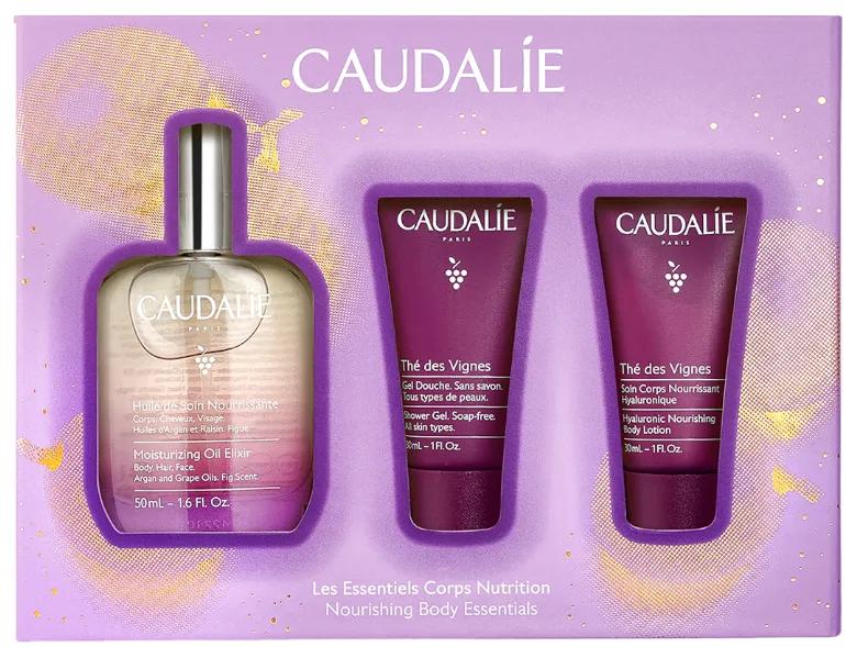 Caudalie Olio Morbidezza e Luminosità 50 ml + Burro Corpo 40 ml