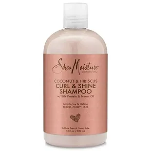 Shea Moisture Noix de Coco & Hibiscus Shampooing Boucles & Brillance 384ml