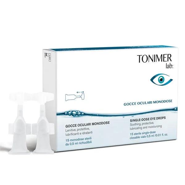 Tonimer Lab Occhi Gocce Oculari Lubrificanti e Idratanti 15 Flaconcini Monodose