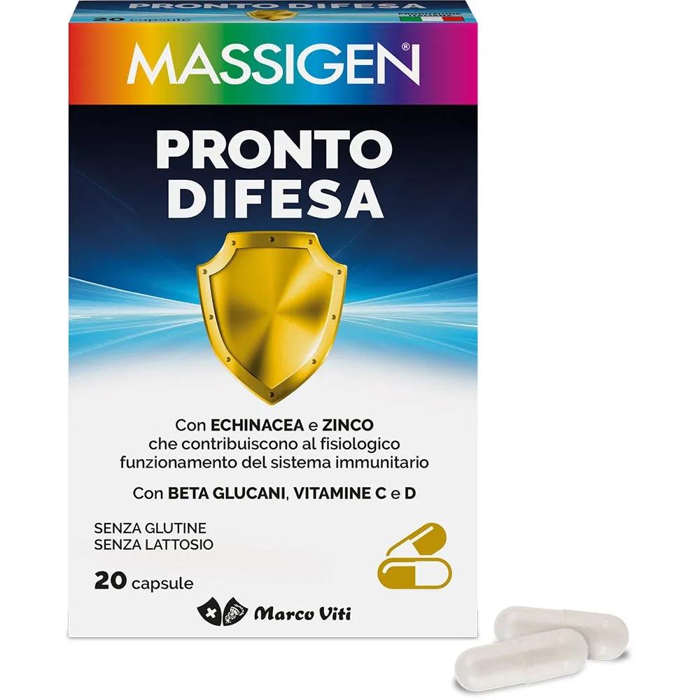 Massigen Pronto Difesa Integratore Supporto Difese Immunitarie 20 Capsule