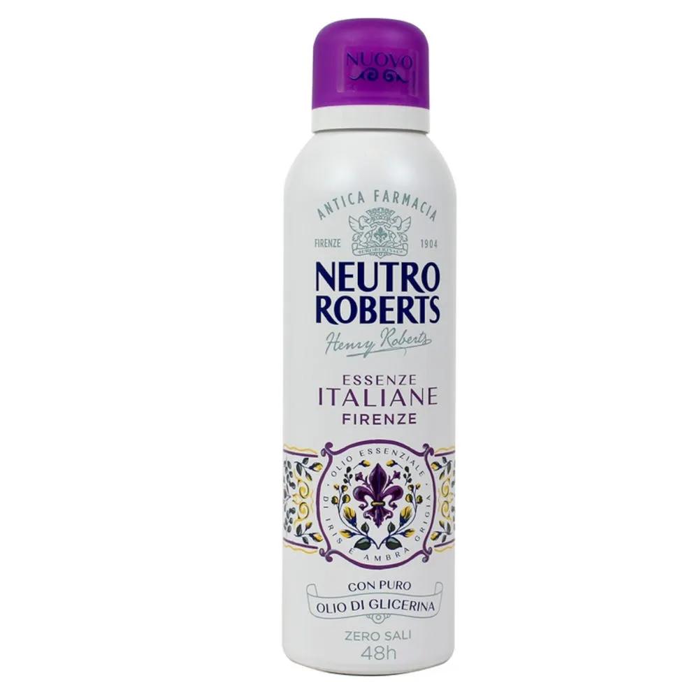 Neutro Roberts Deodorante Spray Essenze Italiane Firenze Senza Sali di Alluminio 200 ml