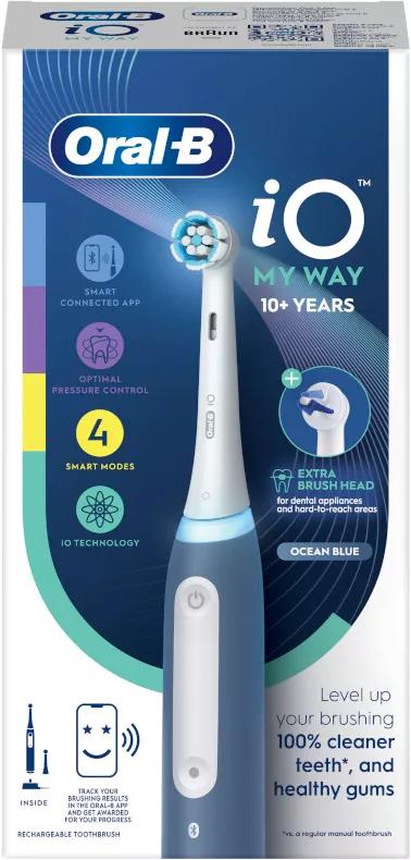 Oral-B iO4 My Way Elektrische Zahnbürste Ozeanblau